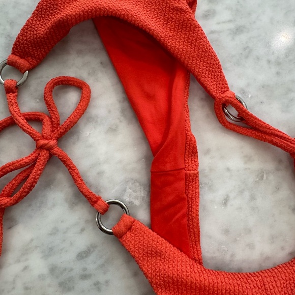 Knight Swim Papaya Crinkle Bikini Set - Picture 12 of 12